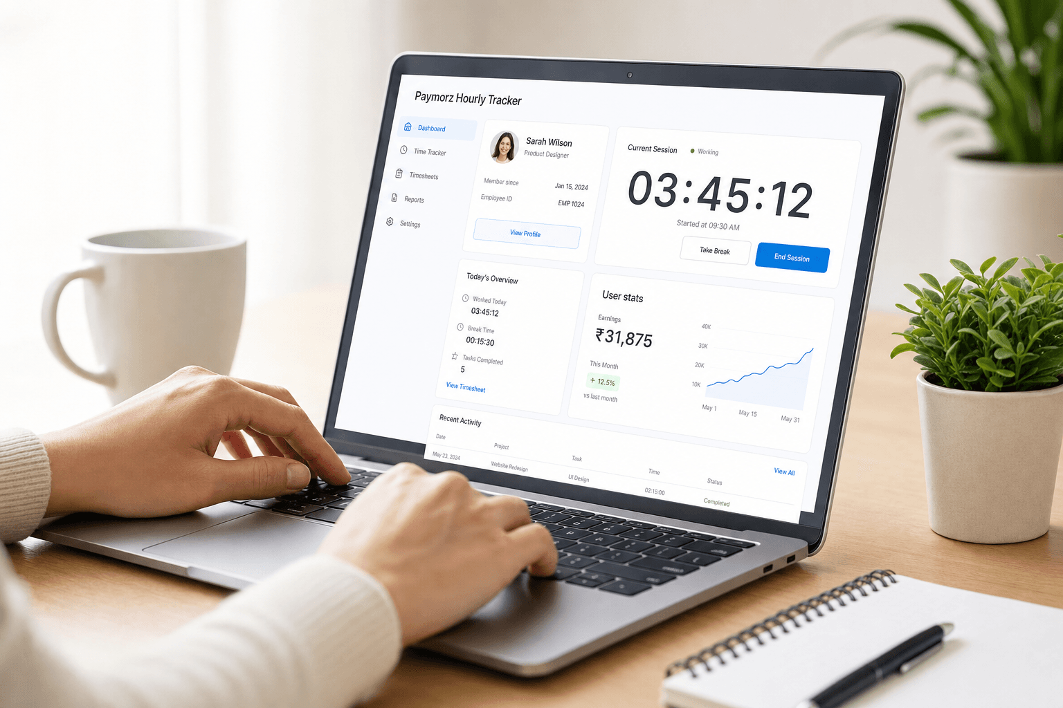 Stop Guessing Work Hours: Track Time & Pay Freelancers Fairly with Paymorz Hourly Tracker